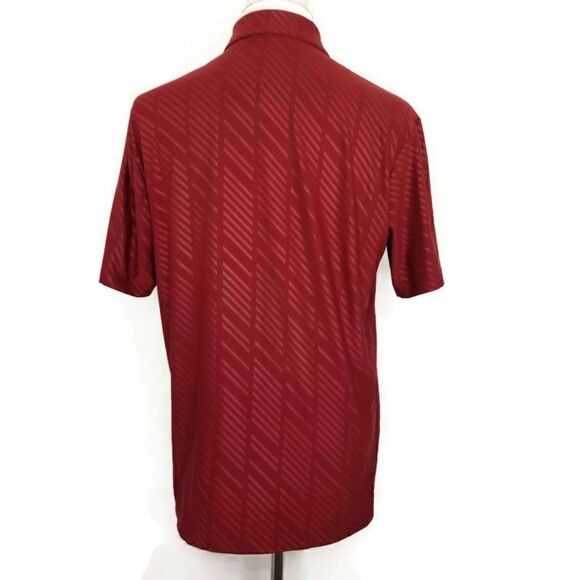 Nike Golf Men's M Red Embossed SS Tour Perf Golf Polo - Picture 4 of 10